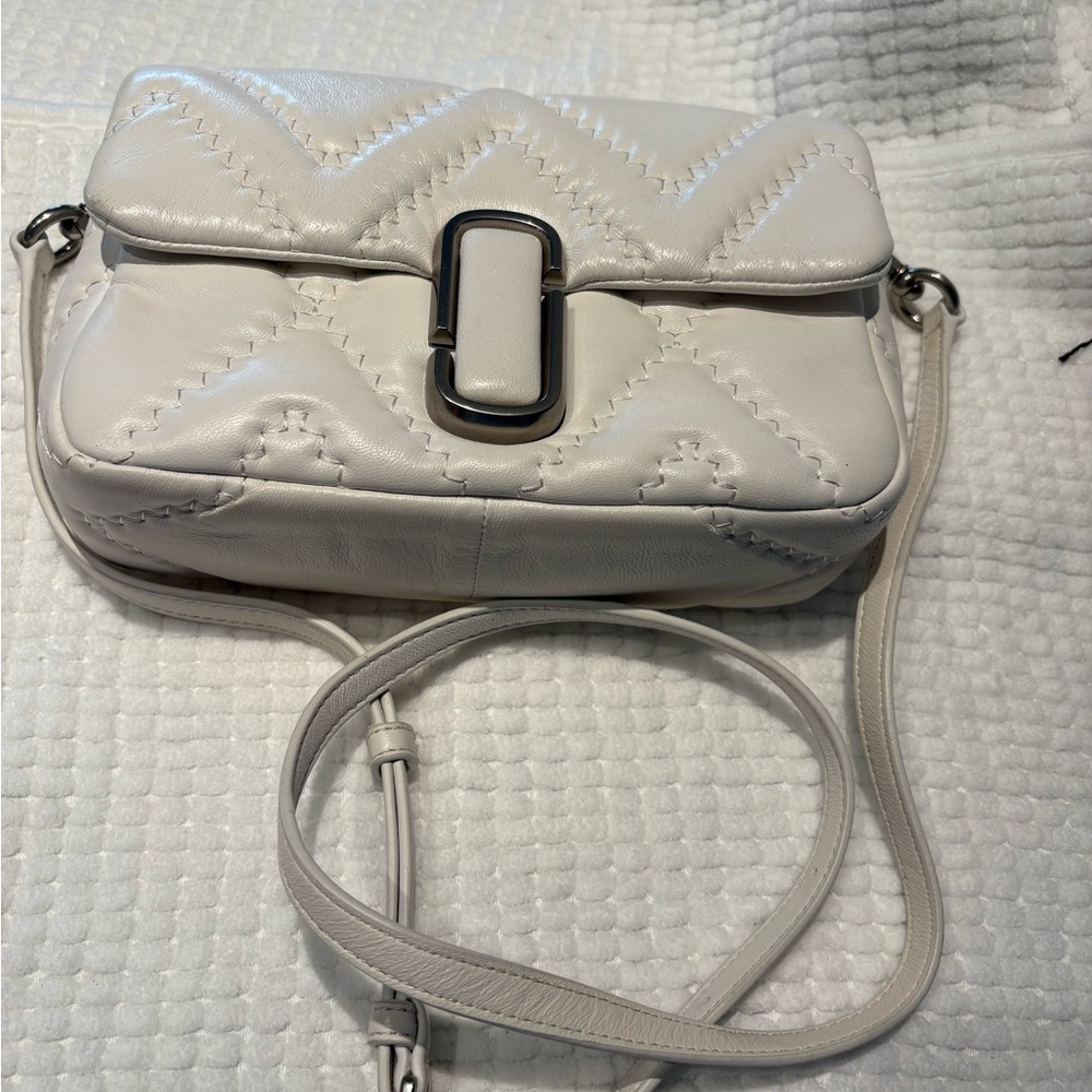 Elegant White Quilted Marc Jacob’s Women's Bag